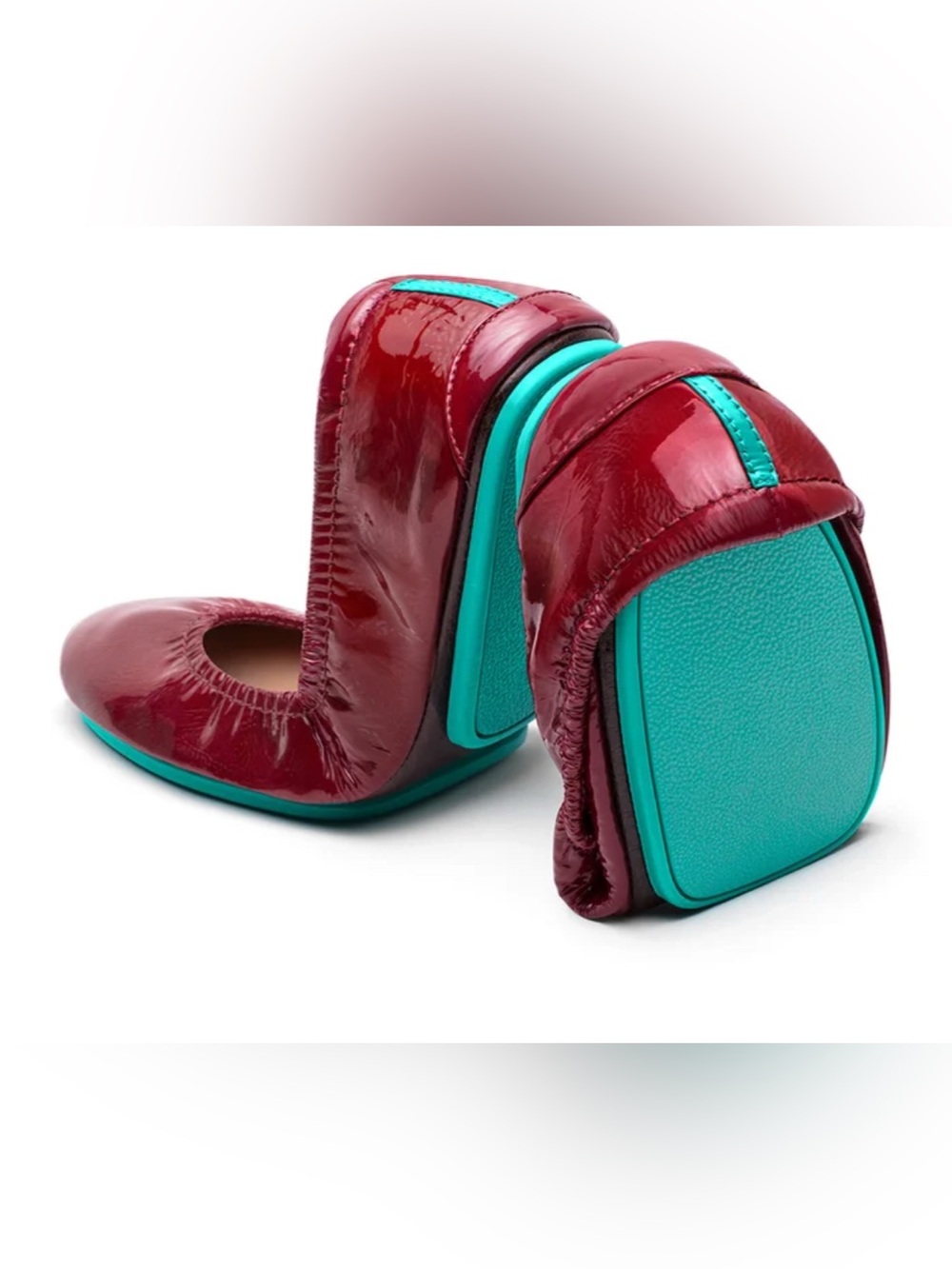Tieks Ruby Red Patent Ballet Flat 8
